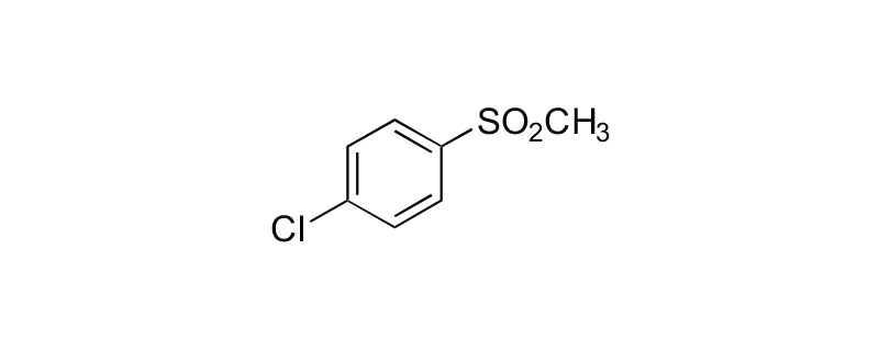 Structure of 4-CHLOROPHENYLMETHYL SULFONE