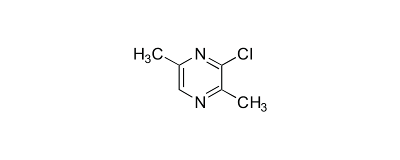 Structure of 3-CHLORO -2,5-DIMETHYL PYRAZINE