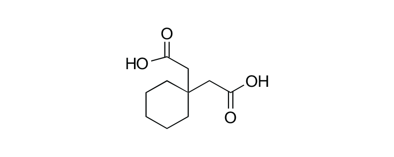 Structure of 1,1-CYCLO HEXANEDIACETIC ACID