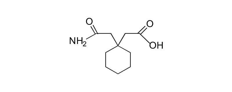 Structure of 1,1-CYCLO HEXANEDIACETIC ACID MONOAMIDE
