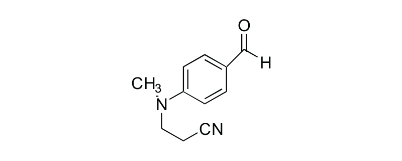 Structure of 4-(2-CYANOETHYL) METHYL AMINO BENZALDEHYDE