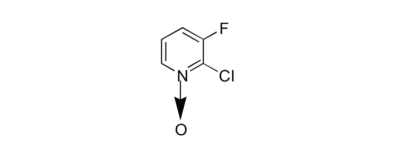 Structure of 2-CHLORO-3-FLUORO PYRIDINE-N-OXIDE