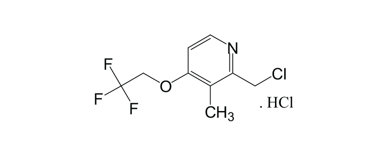 Structure of 2-(CHLORO METHYL) -3-METHYL-4- (2,2,2-TRI FLUORO ETHOXY) PYRIDINE HCL