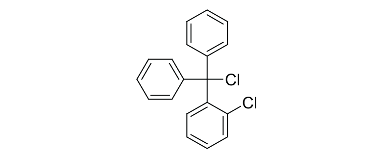 Structure of 2-CHLORO TRIPHENYL CHLORO METHANE