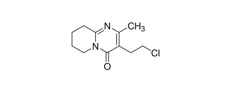 Structure of 3-(2-CHLOROETHYL) -2-METHYL-6,7,8,9 -TETRA HYDRO -4H-PYRIDO [1,2-A] -PYRIMIDINE-4-ONE