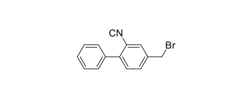 Structure of 2-CYANO- 4-BROMO METHYLBIPHENYL