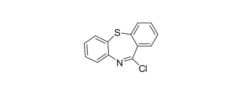 Structure of 11-CHLORO-DIBENZO[B,F][1,4]THIAZEPINE