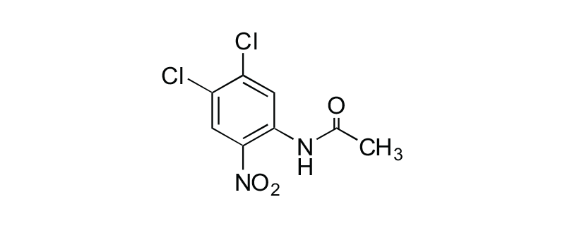 Structure of N-(4,5-DICHLORO-2- NITROPHENYL) ACETAMIDE