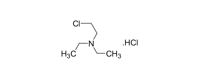 Structure of 2-(DIETHYLAMINO )ETHYL CHLORIDE HYDRO CHLORIDE