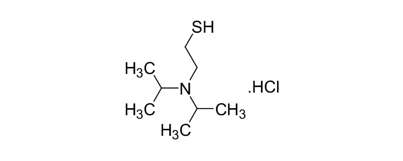 Structure of 2-(DIISOPROPYLAMINO) ETHANETHIOL