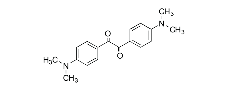 Structure of 4,4′-BIS(DIMETHYLAMINO)BENZIL