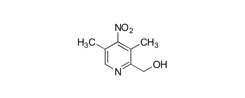 Structure of (3,5-DIMETHYL -4-NITRO-2- PYRIDYL) -1-METHANOL