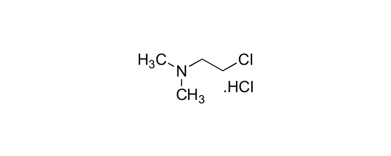 Structure of 2-(DIMETHYLAMINO) ETHYLCHLORIDE HCL