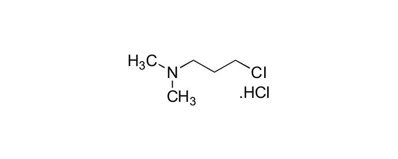 Structure of 3-DIMETHYLAMINO -1-PROPYLCHLORIDE HCL