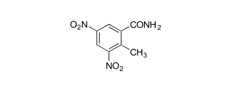 Structure of 3,5-DINITRO-O- TOLUAMIDE