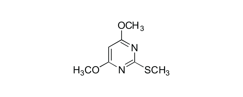 Structure of 4,6-DIMETHOXY-2-METHYLTHIOPYRIMIDINE
