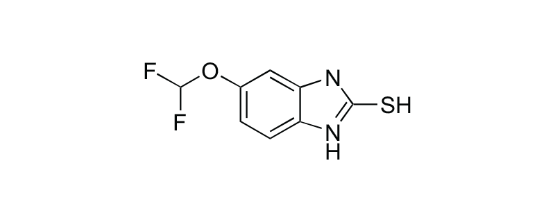 Structure of 5-(DIFLUOROMETHOXY) -2-MERCAPTO -1H- BENZIMIDAZOLE