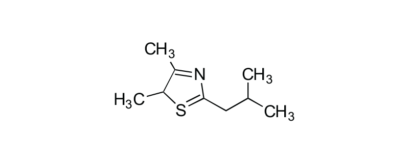 Structure of 4,5-DIMETHYL-2-ISOBUTYL-3-THIAZOLINE