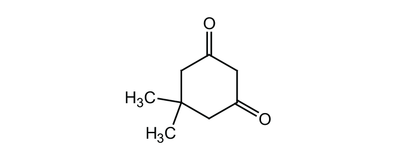 Structure of 5,5-DIMETHYL -1,3-CYCLO HEXANEDIONE