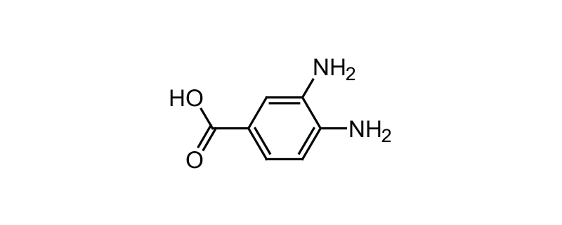 Structure of 3,4-DIAMINOBENZOIC ACID