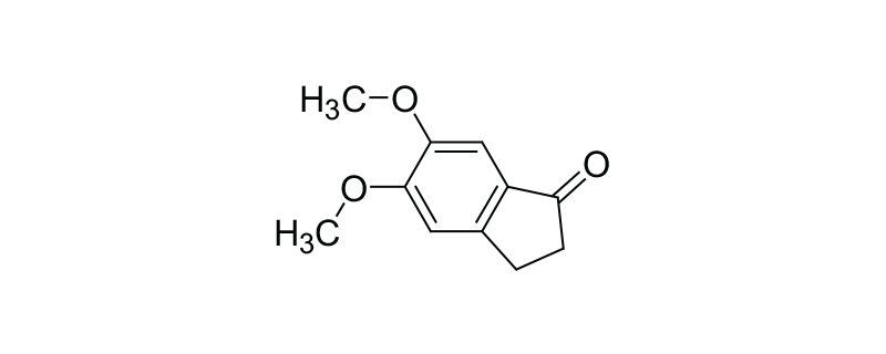 Structure of 5,6-DIMETHOXY -1-INDANONE