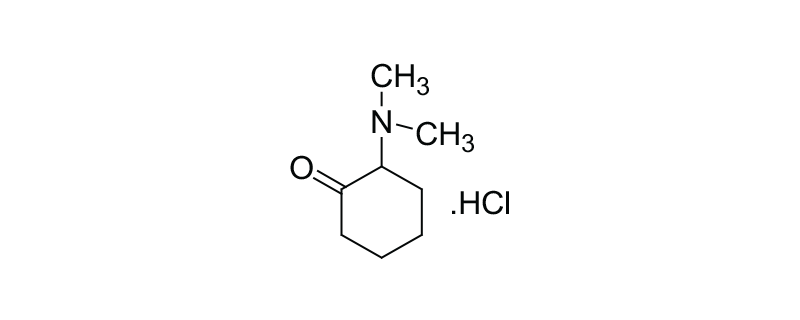 Structure of 2-(DIMETHYL AMINOMETHYL)-1-CYCLO HEXANONE HCL