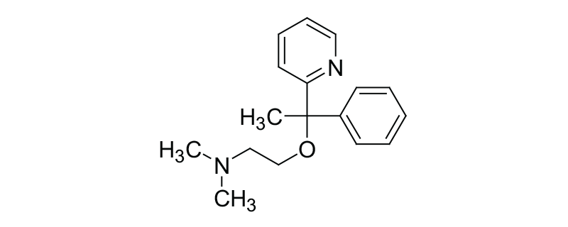 Structure of N,N-DIMETHYL-2- (1-PHENYL-1-PYRIDIN -2-YL-ETHOXY) -ETHANAMINE