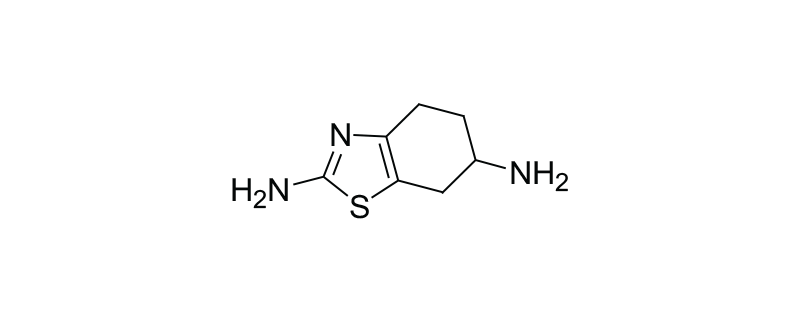Structure of (+)-2,6-DIAMINO-4,5,6,7-TETRAHYDRO BENZOTHIAZOLE