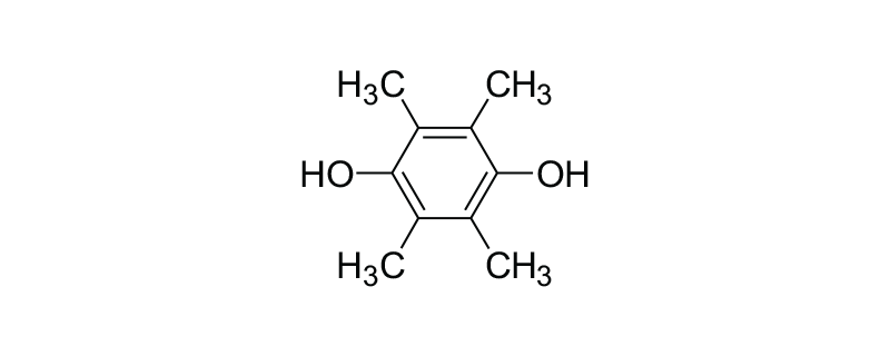 Structure of 1,4-DIHYDROXY-2,3,5,6-TETRAMETHYL BENZENE