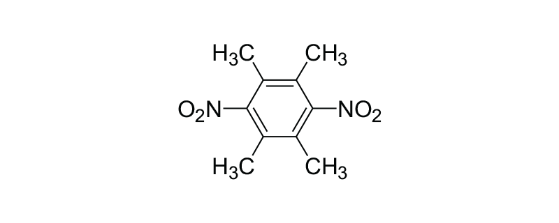 Structure of 1,4-DINITRO-2,3,5,6-TETRAMETHYLBENZENE