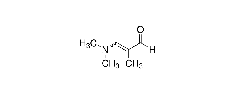 Structure of 3-(DIMETHYLAMINO) -2-METHYL-2- PROPENAL