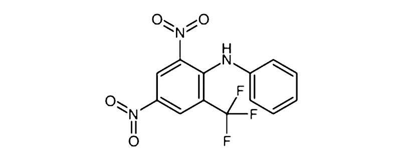 Structure of 2,4-DINITRO-N-PHENYL-6-(TRIFLUOROMETHYL)ANILINE