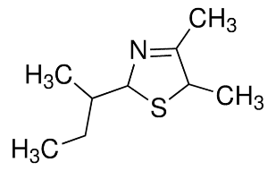 Structure of 2-SEC-BUTYL-4,5-DIMETHYL-3-THIAOLINE