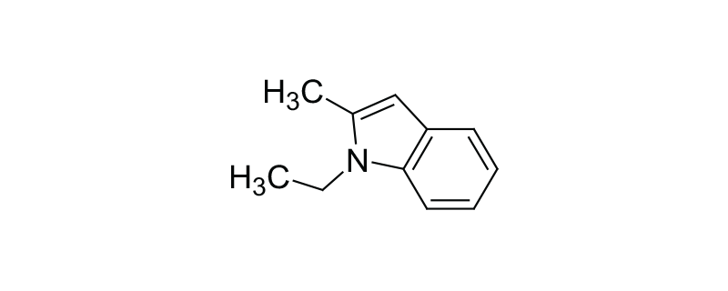 Structure of 1-ETHYL-2-METHYLINDOLE
