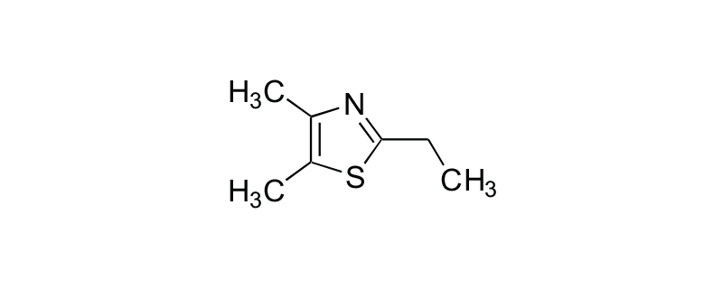Structure of 2-ETHYL-4,5-DIMETHYL THIAZOLE