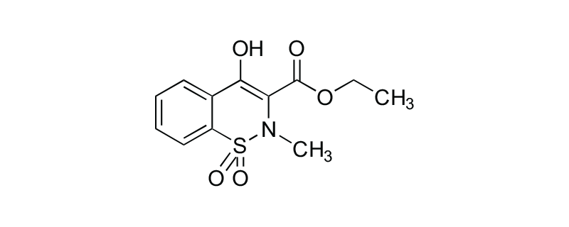 Structure of ETHYL4-HYDROXY-2-METHYL-1,1-DIOXO-2H-1,2-BENZOTHIAZINE-3-CARBOXYLATE