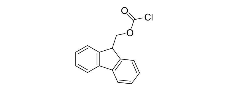 Structure of 9-FLUORENYLMETHYL CHLOROFORMATE
