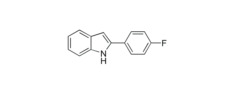 Structure of 2-(4-FLUOROPHENYL) INDOLE