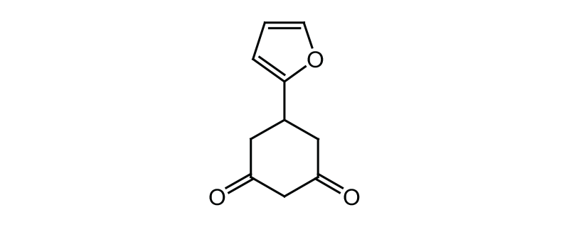 Structure of 5-(2-FURYL)-1,3- CYCLOHEXANEDIONE