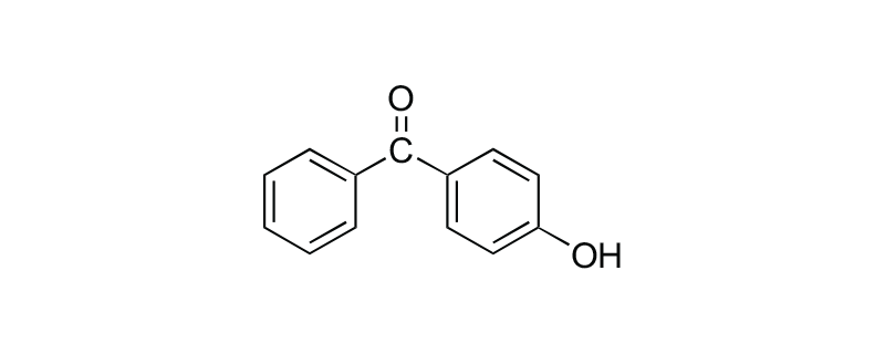 Structure of 4-HYDROXY BENZO PHENONE