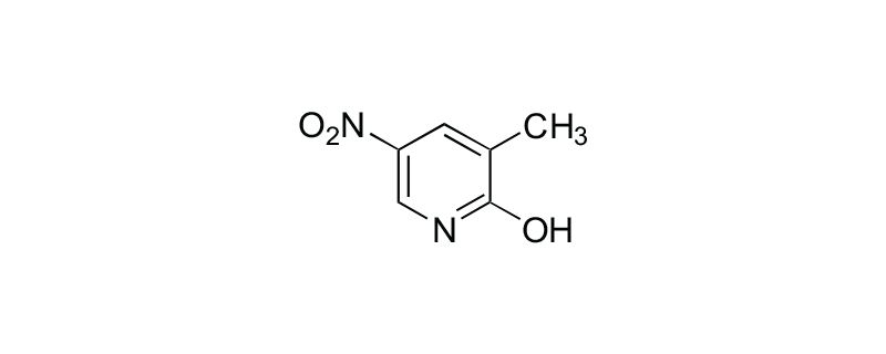 Structure of 2-HYDROXY-5-NITRO-3-METHYLPYRIDINE