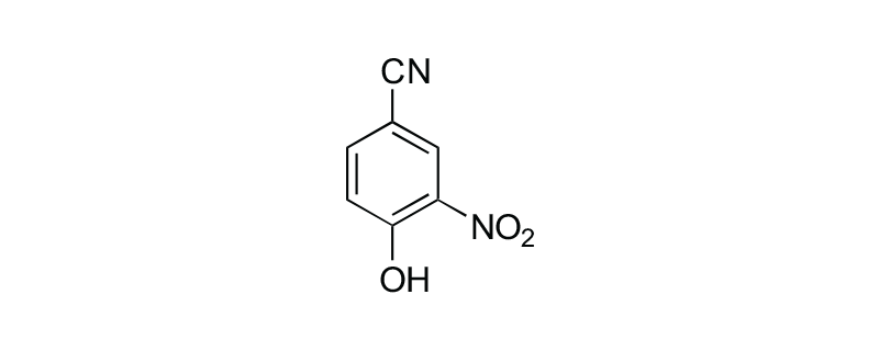 Structure of 4-HYDROXY-3- NITROBENZONITRILE