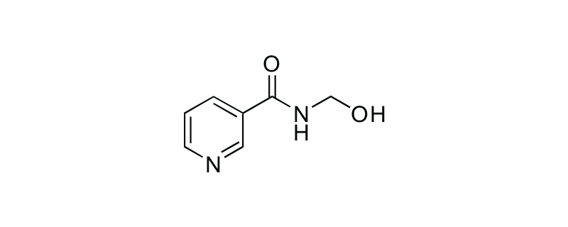 Structure of N-(HYDROXYMETHYL) NICOTINAMIDE