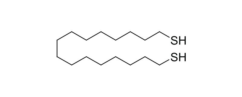 Structure of 1,16-HEXADECANEDITHIOL