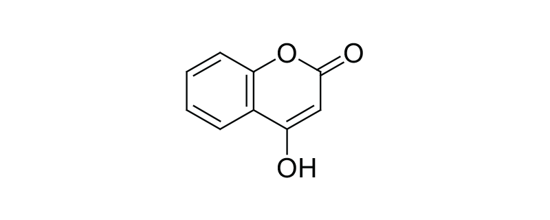 Structure of 4-HYDROXY COUMARINE