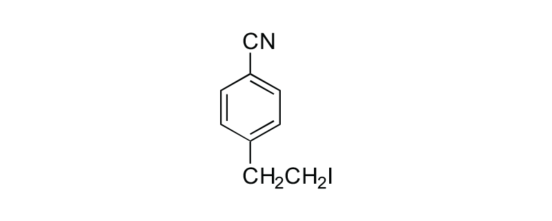 Structure of 4-(2-IODOETHYL)BENZENECARBONITRILE