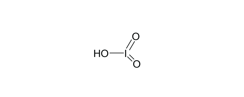 Structure of IODIC ACID