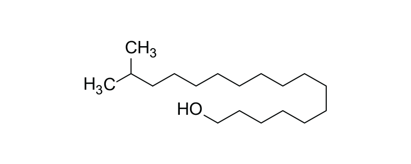 Structure of ISOSTEARYL ALCOHOL