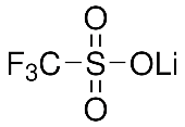 Structure of LITHIUM TRIFLUOROMETHANESULFONATE