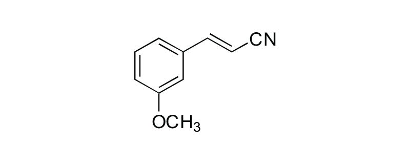 Structure of 3-METHOXYCINNAMONITRILE